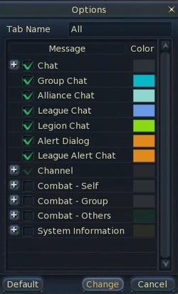 All chat options