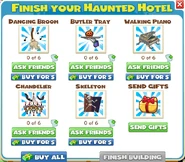 Items For Haunted Hotel