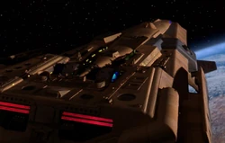 Kaelon warship, aft