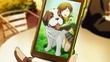 Chie has a picture of her pet.