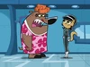 Mrs. Grizzlebaum and Kitty.