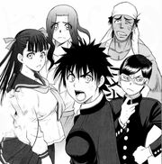 Akira's group confronting Karino's