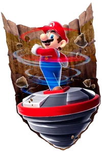 Drill Mario SMG2 art