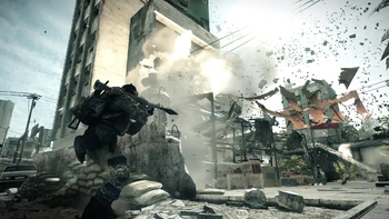 Who says that Battlefield 3 can't let you blow stuff up...