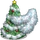 Silver Tinsel Tree-icon