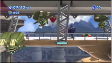 Classic Sonic on The Blimp