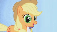 Applejack smiling with big eyes S01E14