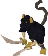 Armed monkey guard