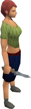 Bathus dagger equipped