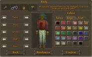 Body menu