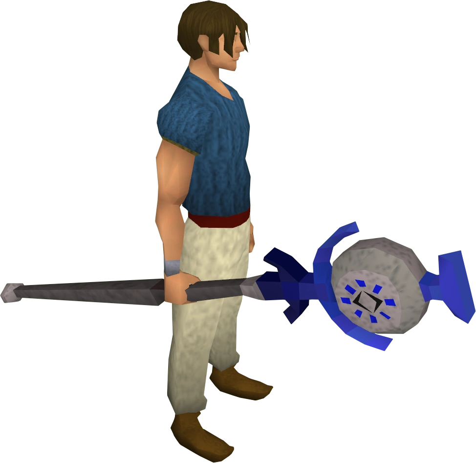 Body talisman staff equipped
