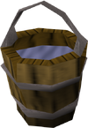 Bucket of water detail
