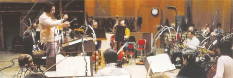 Leonard Rosenman conducts