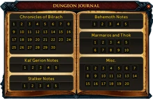 Dungeon journal