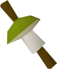 Green firelighter detail