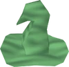 Green hat detail