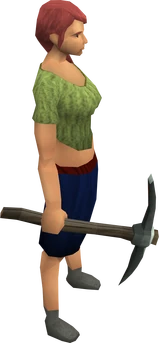 Kratonite pickaxe equipped