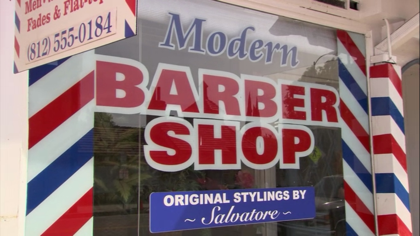 modern barber shop is where salvatore manfrellotti works as a barber ... modern barber shop is where salvatore manfrellotti works as a barber ...