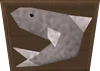 Mounted shark detail