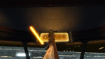 Orange doublebladed saber