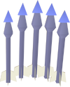 Sapphire bolts (e) detail