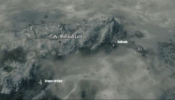 Skyrim map Wolfskull cave