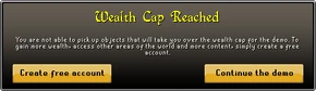 Wealth cap reached