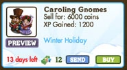 Caroling Gnomes Market Info