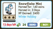 Snowflake Mini Horse Market Info