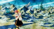 Natsu takes Lucy back to the guild