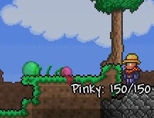 Pinky and Green Slime