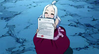 Mirajane brings Makarov news from the council
