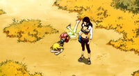 Cana puts Lucy to sleep