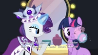 Rarity putting blush on Twilight S2E11