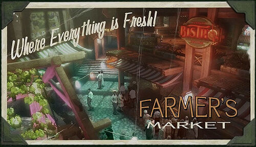 Farmer's Market Postcard