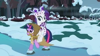 Rarity riding Twilight S2E11