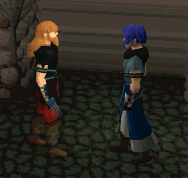 A player performing the special attack, Impale.