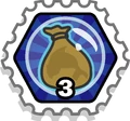 3 Coins Bubbles Stamp