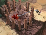 Tenzo suprimiendo el chakra de Naruto