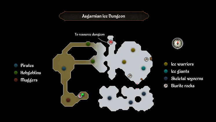 Asgarnian Ice Dungeon map