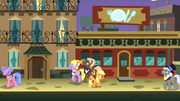 Applejack walks through Manehattan S1E23