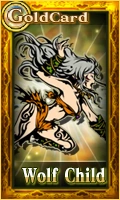 Female Wolf Child Card