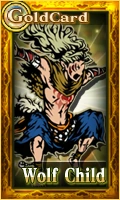 Male Wolf Child Card