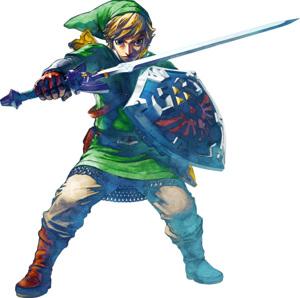 Artwork de Link para The Legend of Zelda: Skyward Sword