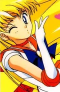 Sailor Venus lanzando un Beso