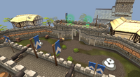 Lumbridge Castle Courtyard Aerial