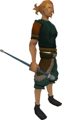 Rune cane equipped
