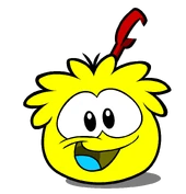 Yellow Puffle paper
