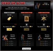 Dead or Alive Menu