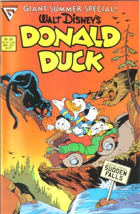 Couverture du Donald Duck no 257 illustrant Le temps des vacances et dessinée par Daan Jippes.
